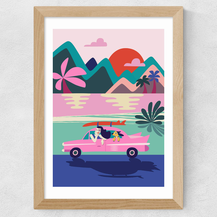 Road Trip Wide Oak Frame