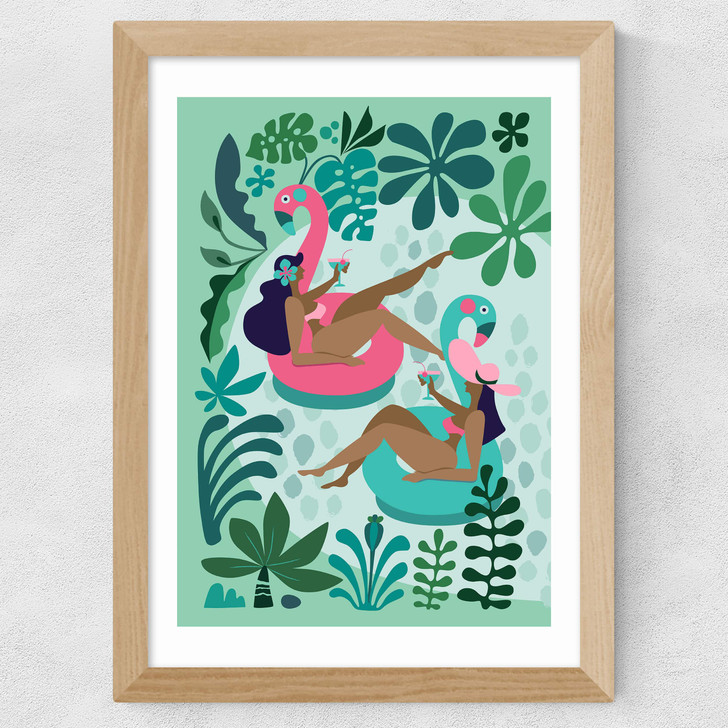 Summer Girls Wide Oak Frame Summer Girls Wide Oak Frame
