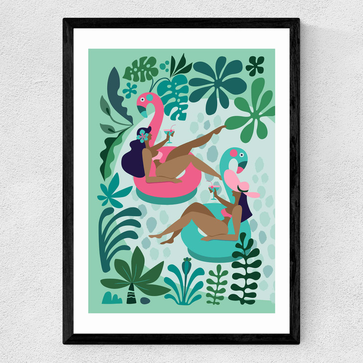 Summer Girls Medium Black Frame