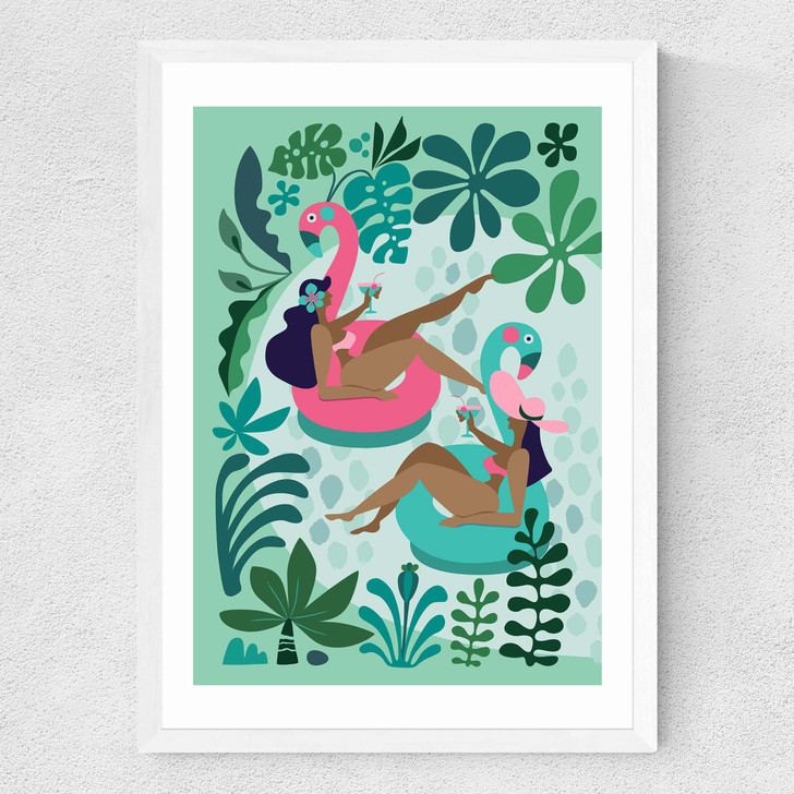 Summer Girls Medium White Frame