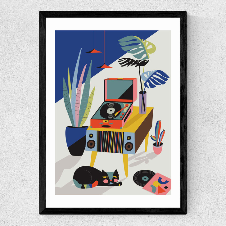 Chill Out Saturday Medium Black Frame Chill Out Saturday Medium Black Frame