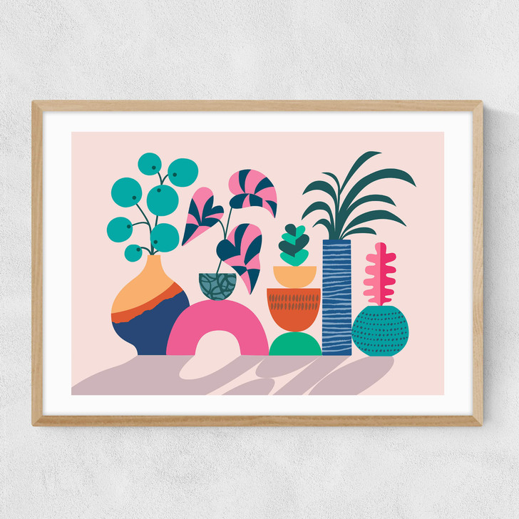 House Plants Narrow Oak Frame House Plants Narrow Oak Frame
