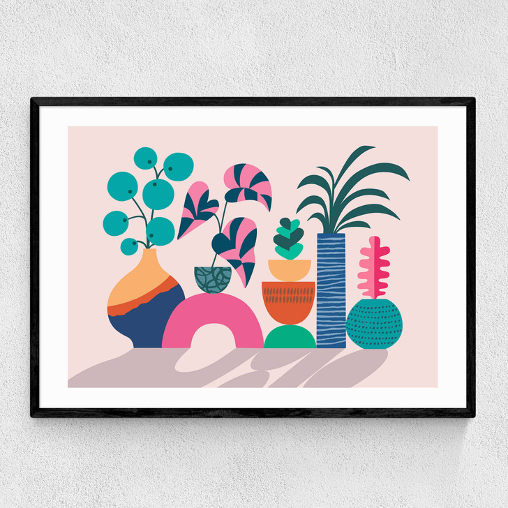 House Plants Narrow Black Frame