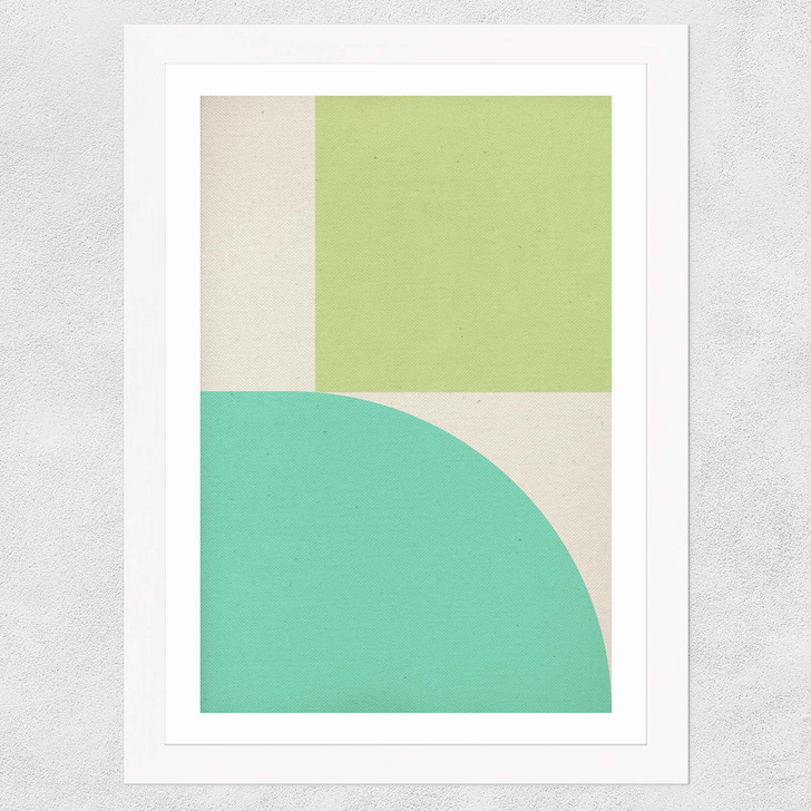 Quiet I Wide White Frame