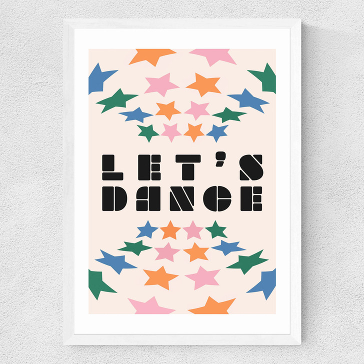 Dance by HollieGraphik Medium White Frame Dance by HollieGraphik Medium White Frame