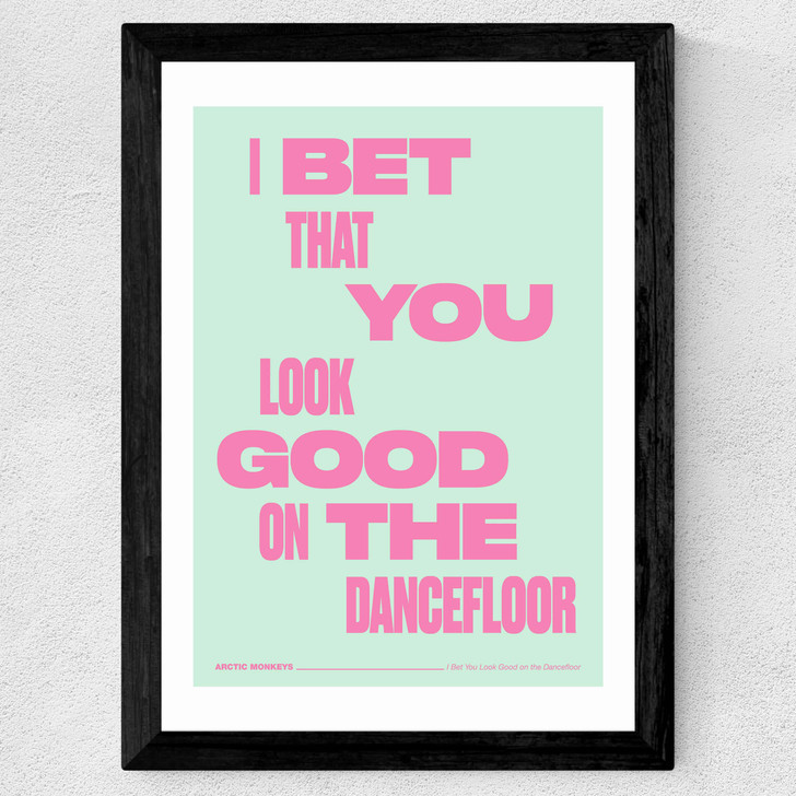 Dancefloor by HollieGraphik Wide Black Frame Dancefloor by HollieGraphik Wide Black Frame
