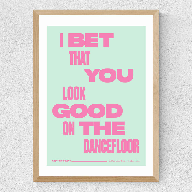 Dancefloor by HollieGraphik Medium Oak Frame Dancefloor by HollieGraphik Medium Oak Frame