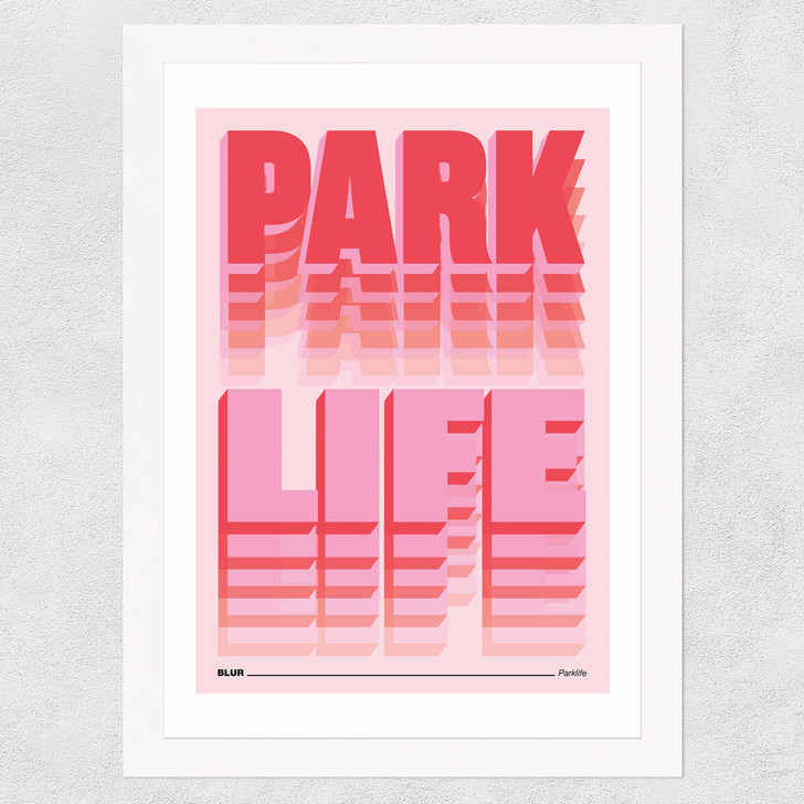 Parklife Wide White Frame