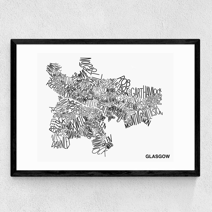 Glasgow by Phillip Sheffield Medium Black Frame