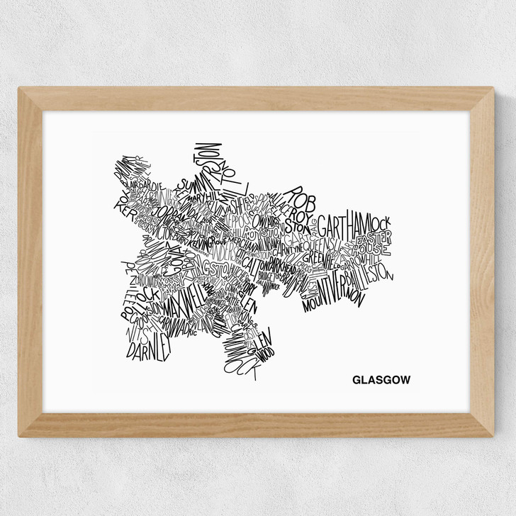 Glasgow by Phillip Sheffield Wide Oak Frame