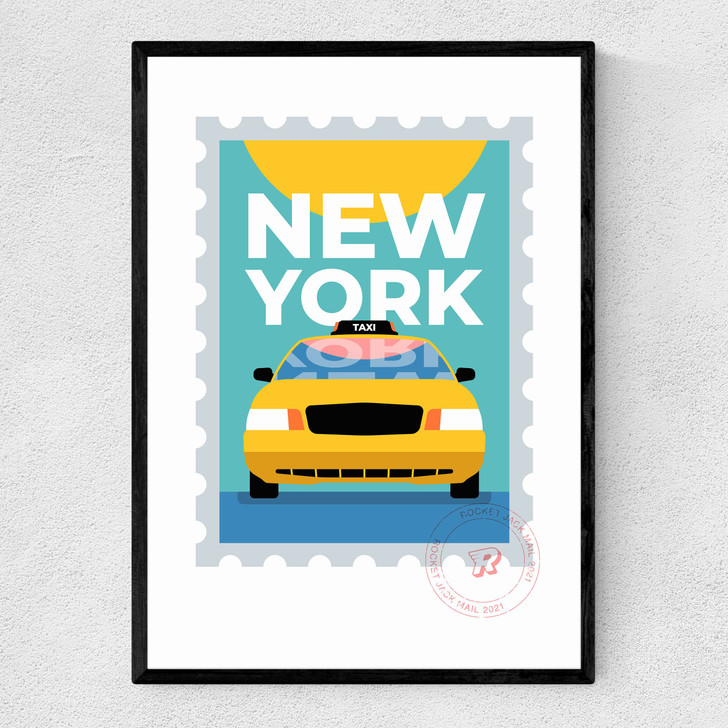 New York by Rocket Jack Narrow Black Frame