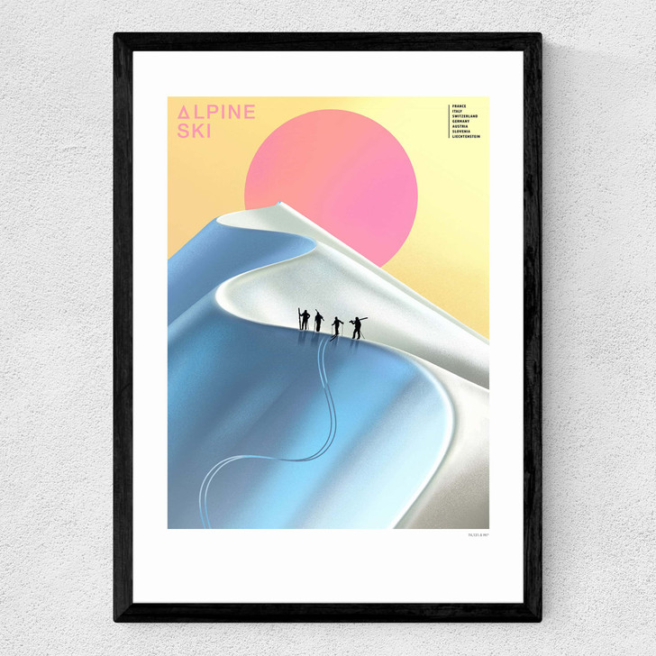 Alpine Ski Medium Black Frame