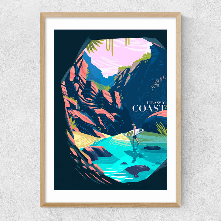 Jurassic Coast Narrow Oak Frame Jurassic Coast Narrow Oak Frame