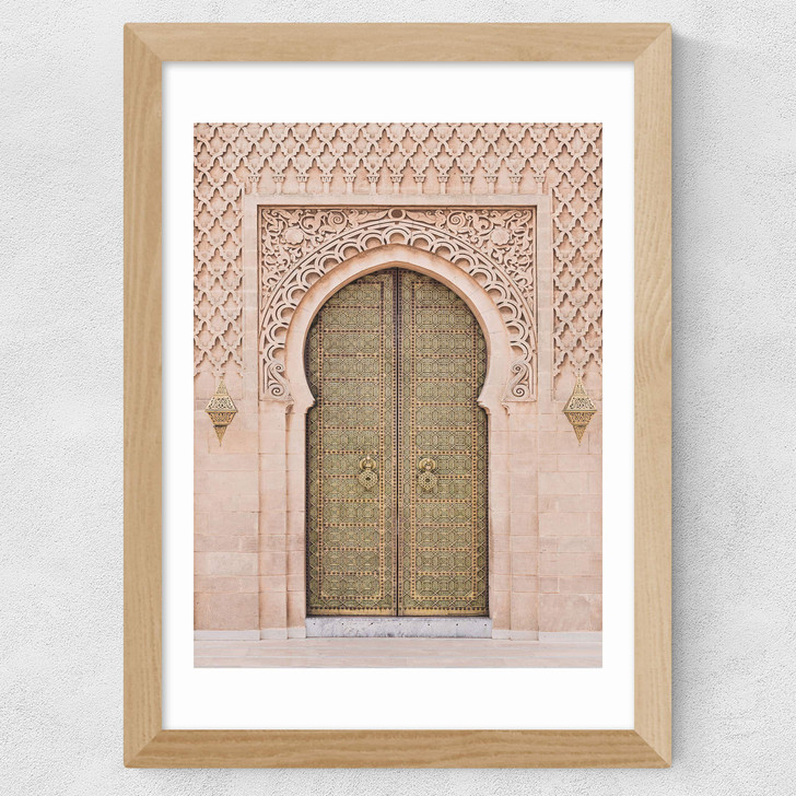 Moroccan Door Wide Oak Frame