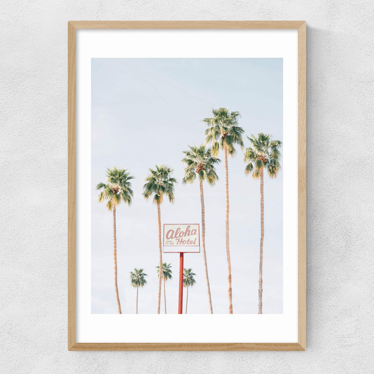 Aloha Hotel Narrow Oak Frame Aloha Hotel Narrow Oak Frame