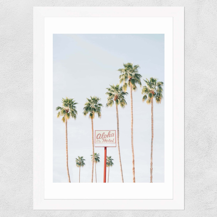 Aloha Hotel Wide White Frame Aloha Hotel Wide White Frame