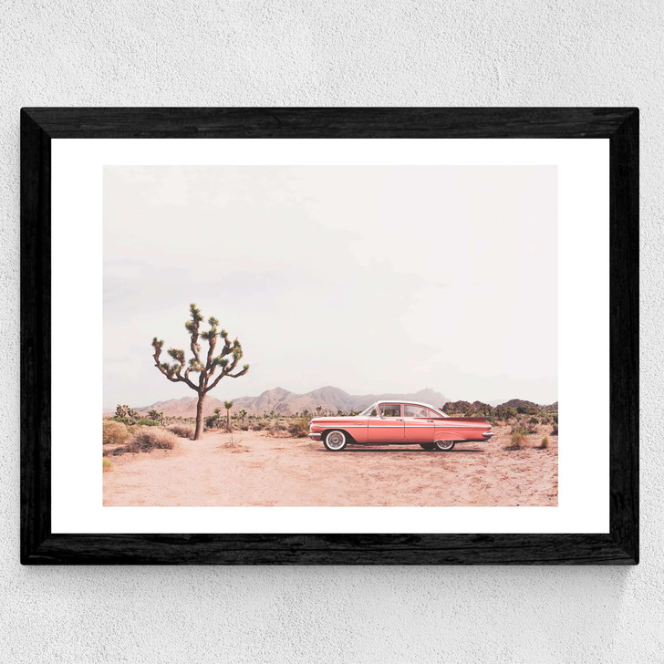 In the Desert Wide Black Frame