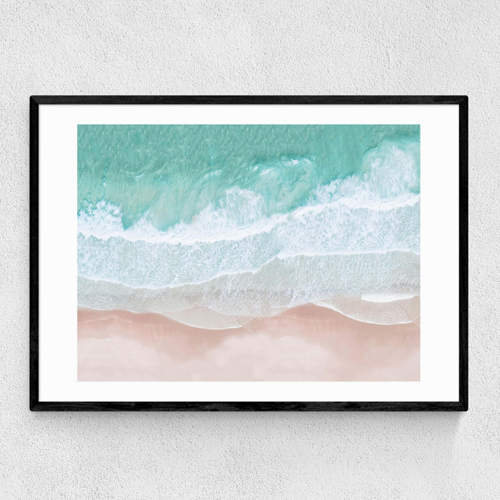 Aerial Ocean Narrow Black Frame Aerial Ocean Narrow Black Frame
