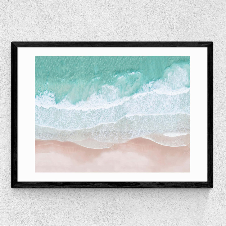 Aerial Ocean Medium Black Frame Aerial Ocean Medium Black Frame