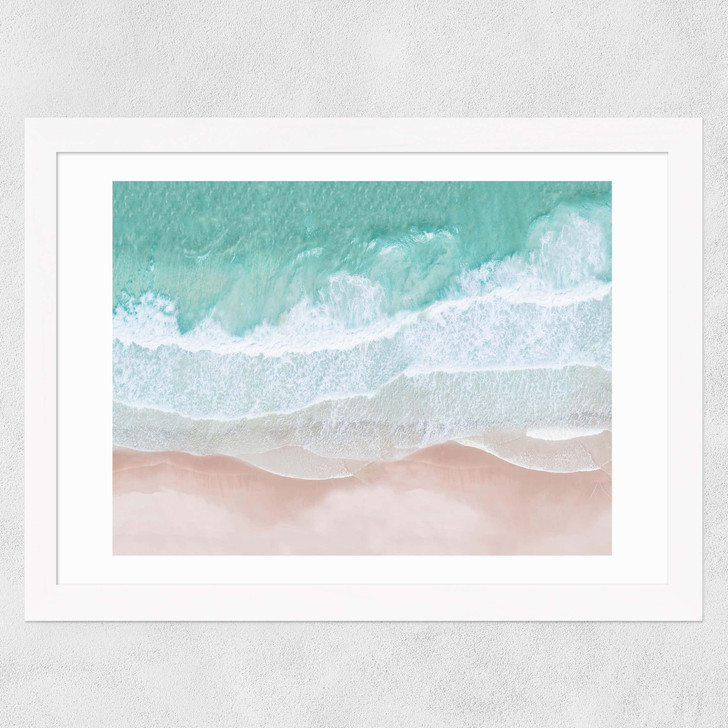 Aerial Ocean Wide White Frame Aerial Ocean Wide White Frame
