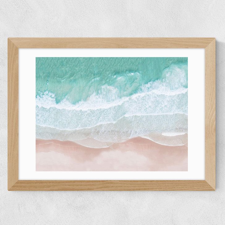Aerial Ocean Wide Oak Frame