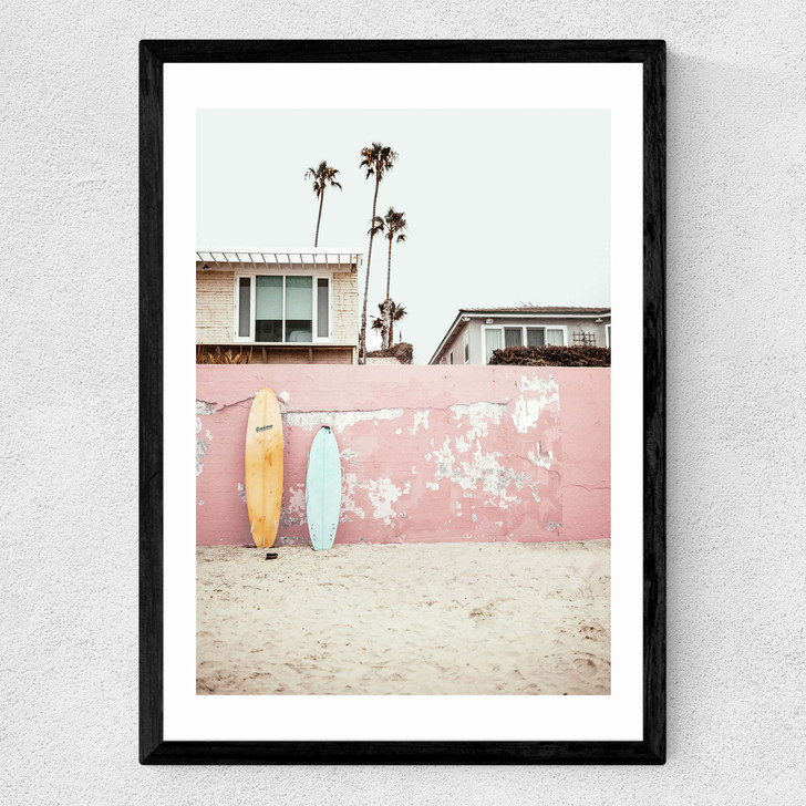 At the Beach Medium Black Frame