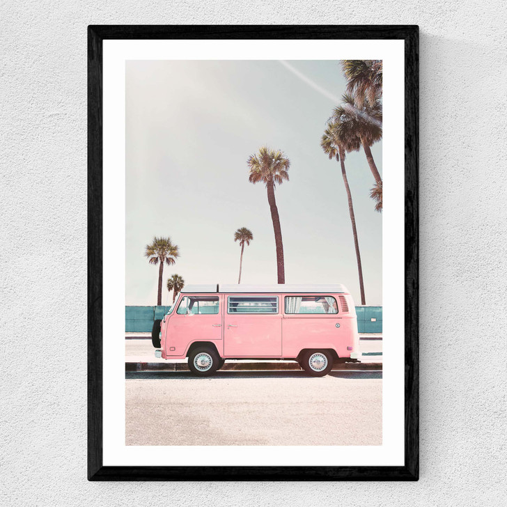 Pink Van Medium Black Frame Pink Van Medium Black Frame