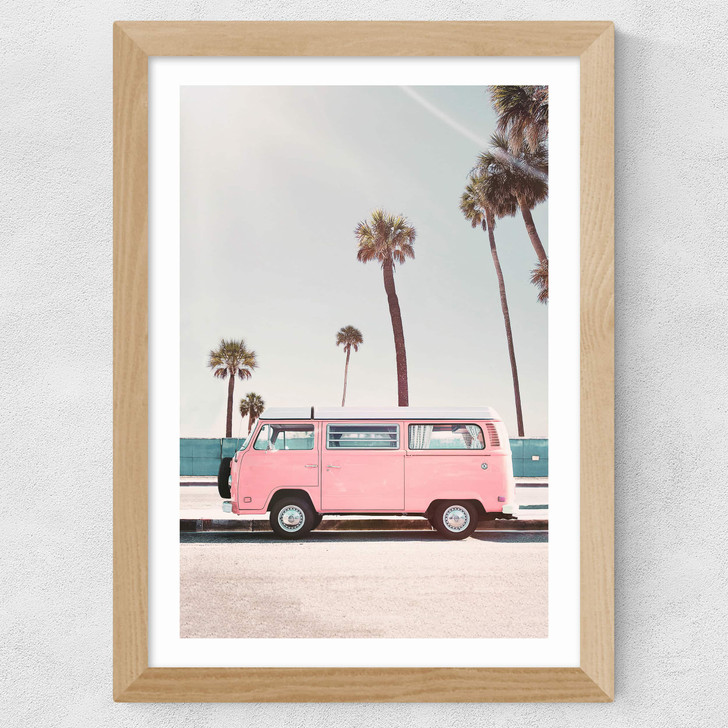 Pink Van Wide Oak Frame Pink Van Wide Oak Frame