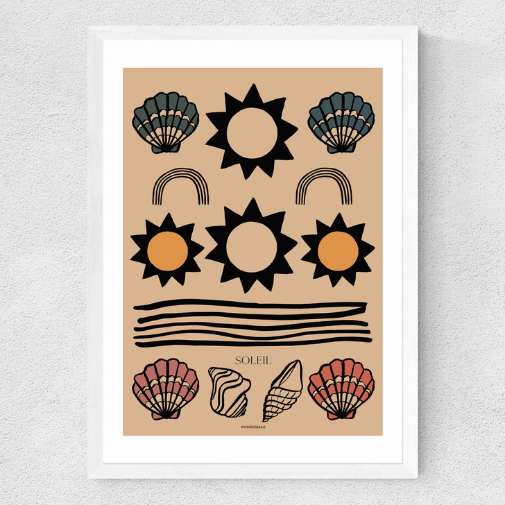 Soleil Tapestry Medium White Frame