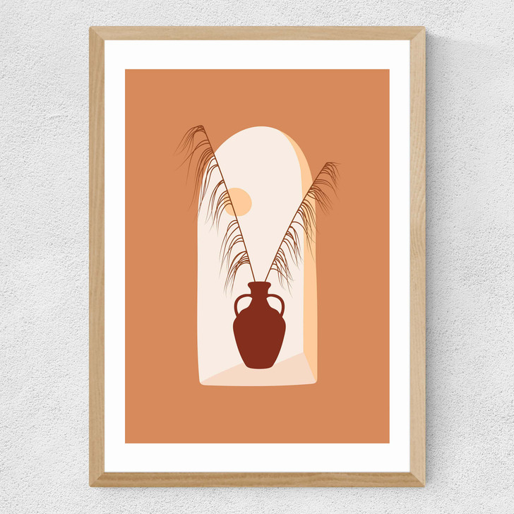 Uva Grass Medium Oak Frame