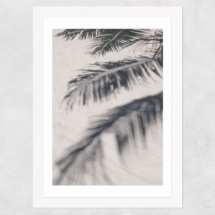 Sunshine on the Beach Wide White Frame