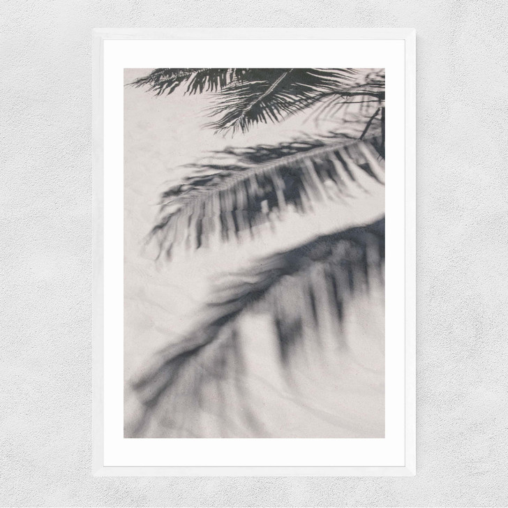 Sunshine on the Beach Narrow White Frame
