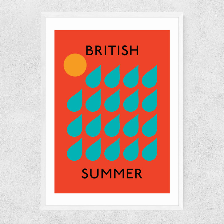 British Summer Narrow White Frame British Summer Narrow White Frame