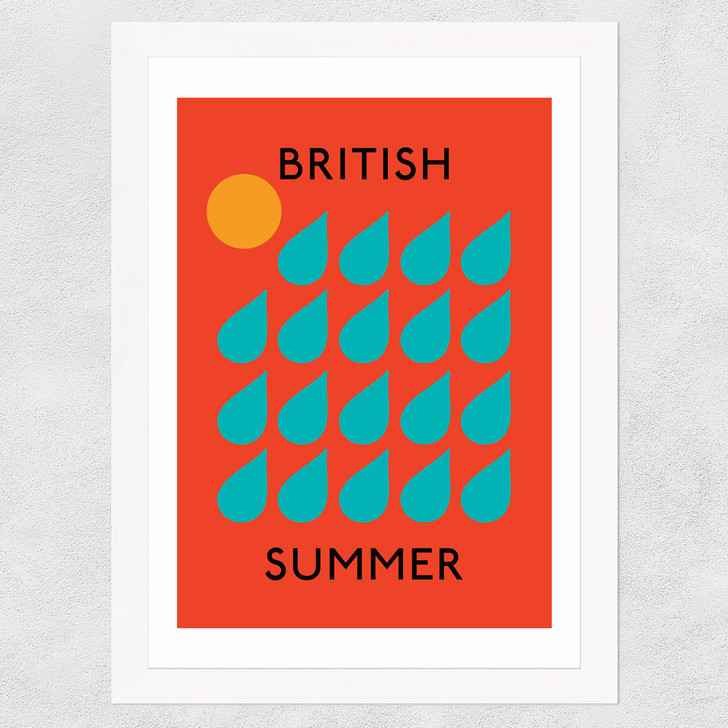 British Summer Wide White Frame British Summer Wide White Frame
