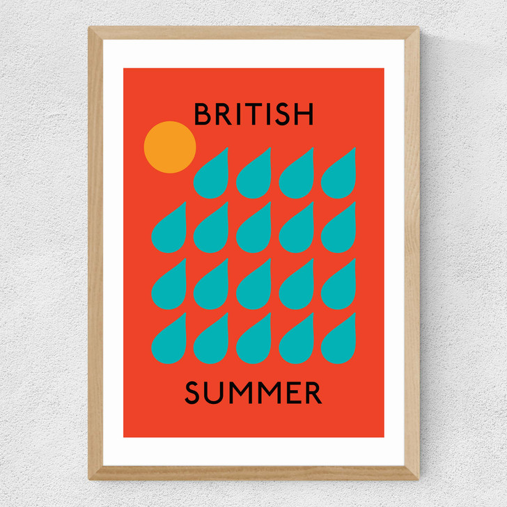 British Summer Medium Oak Frame
