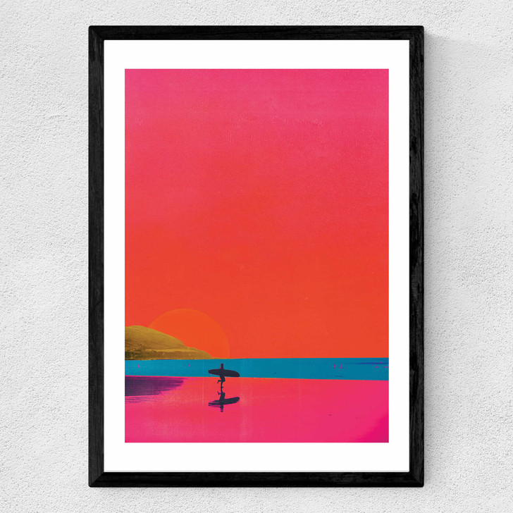 Surfs Up by Limbo and Ginger Medium Black Frame