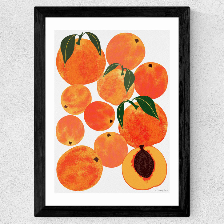 Peaches Wide Black Frame