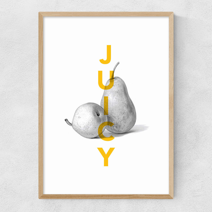 Juicy Pears Narrow Oak Frame