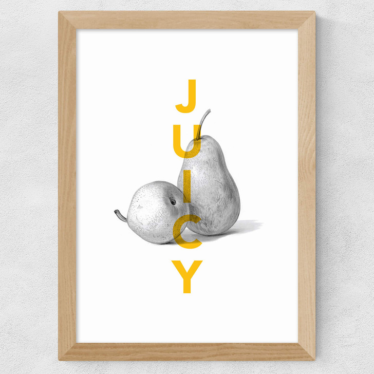 Juicy Pears Wide Oak Frame