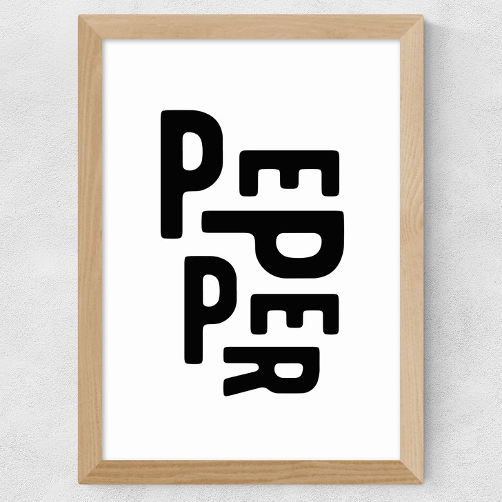 Pepper Wide Oak Frame