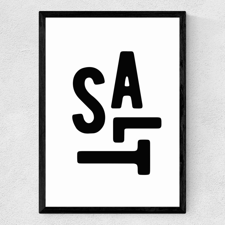 Salt Medium Black Frame