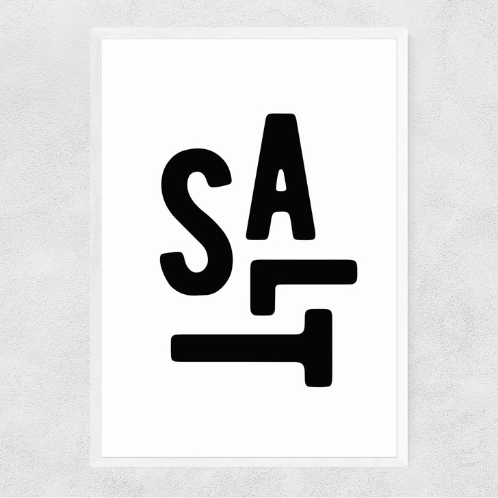 Salt Narrow White Frame