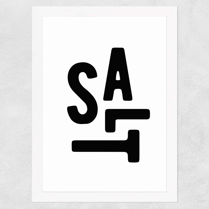 Salt Wide White Frame