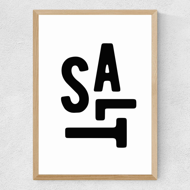 Salt Medium Oak Frame