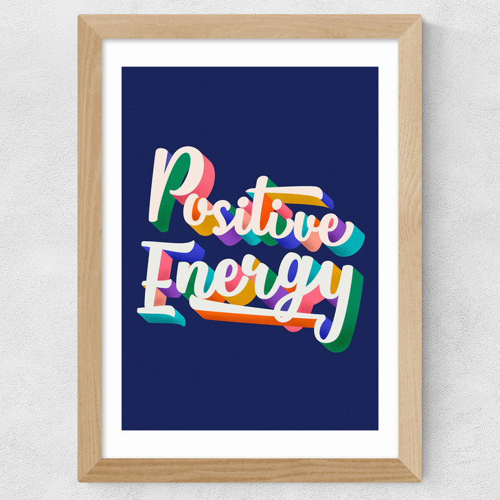Positive Energy by ShowMeMars Wide Oak Frame