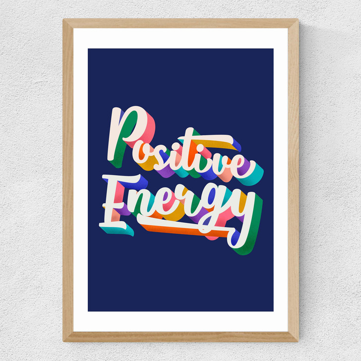 Positive Energy by ShowMeMars Medium Oak Frame
