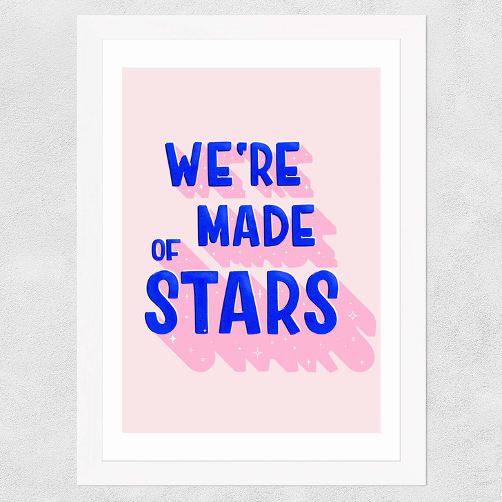 We're Made of Stars Wide White Frame We're Made of Stars Wide White Frame