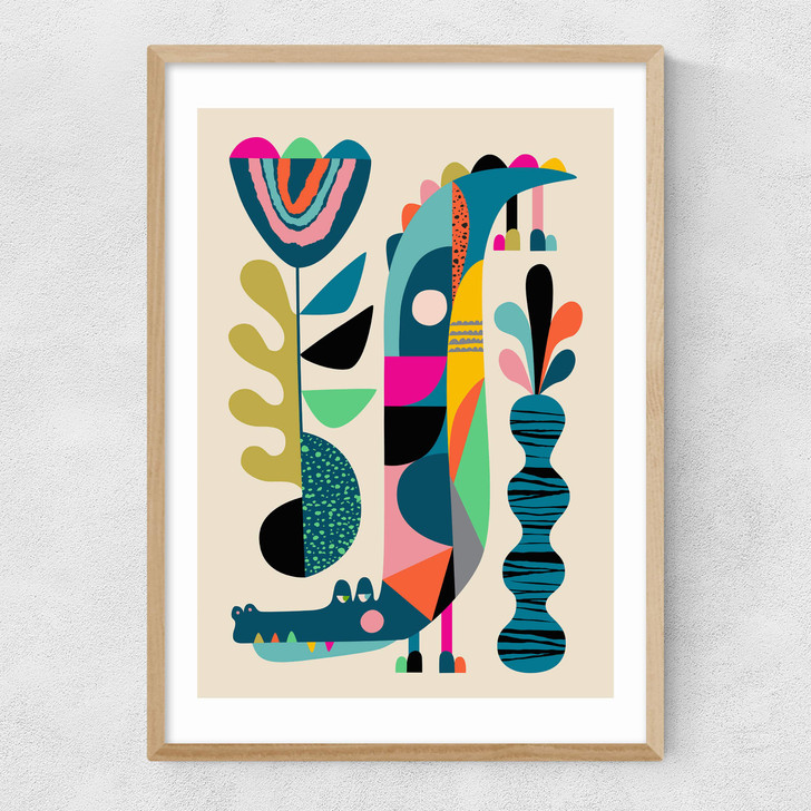 Crocodile Narrow Oak Frame