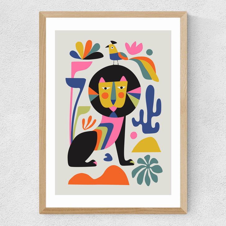 Oak Lion Medium Oak Frame Oak Lion Medium Oak Frame