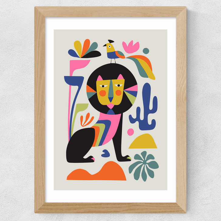 Oak Lion Wide Oak Frame Oak Lion Wide Oak Frame